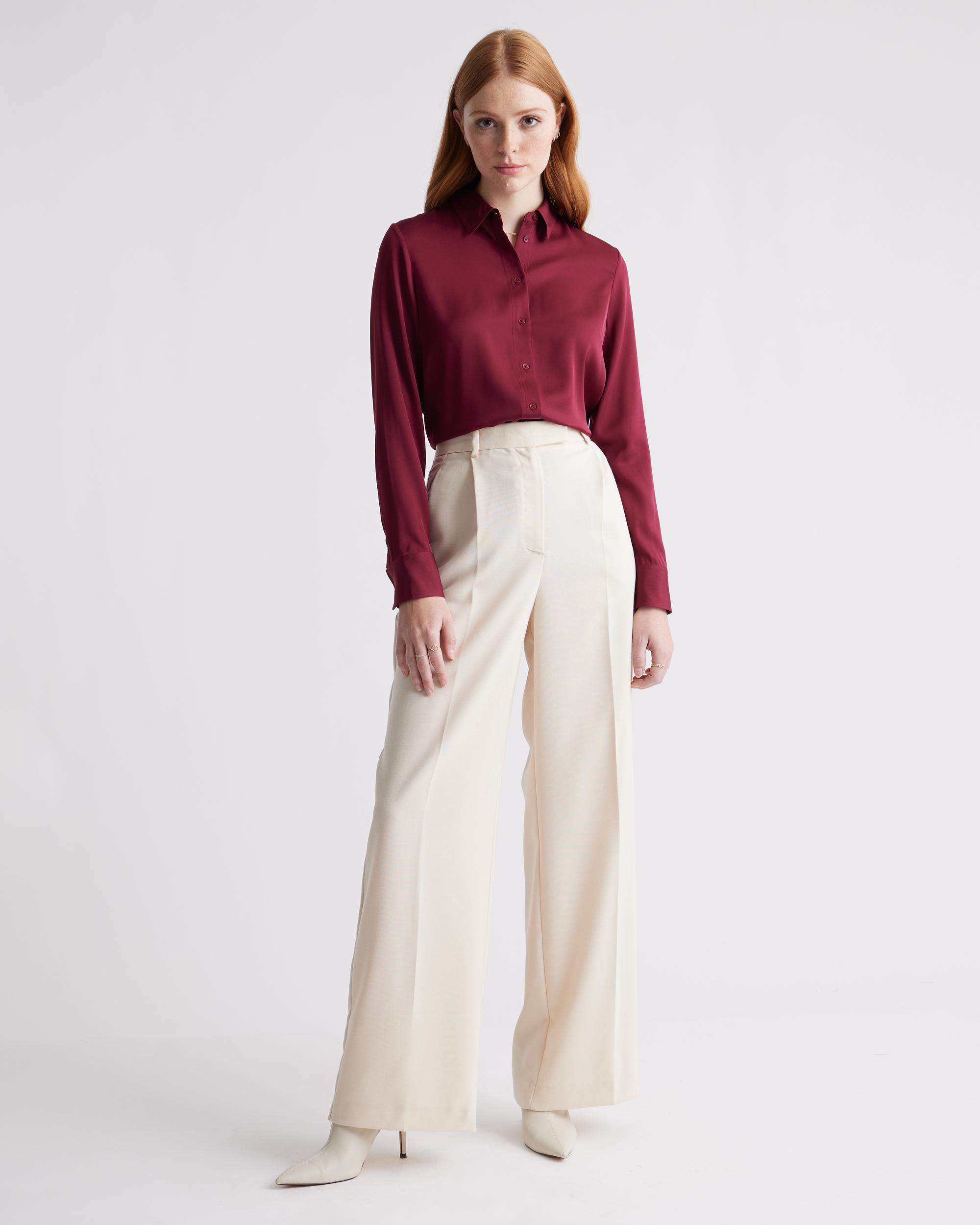 Quince | Women's Washable Stretch Silk Blouse Product Image