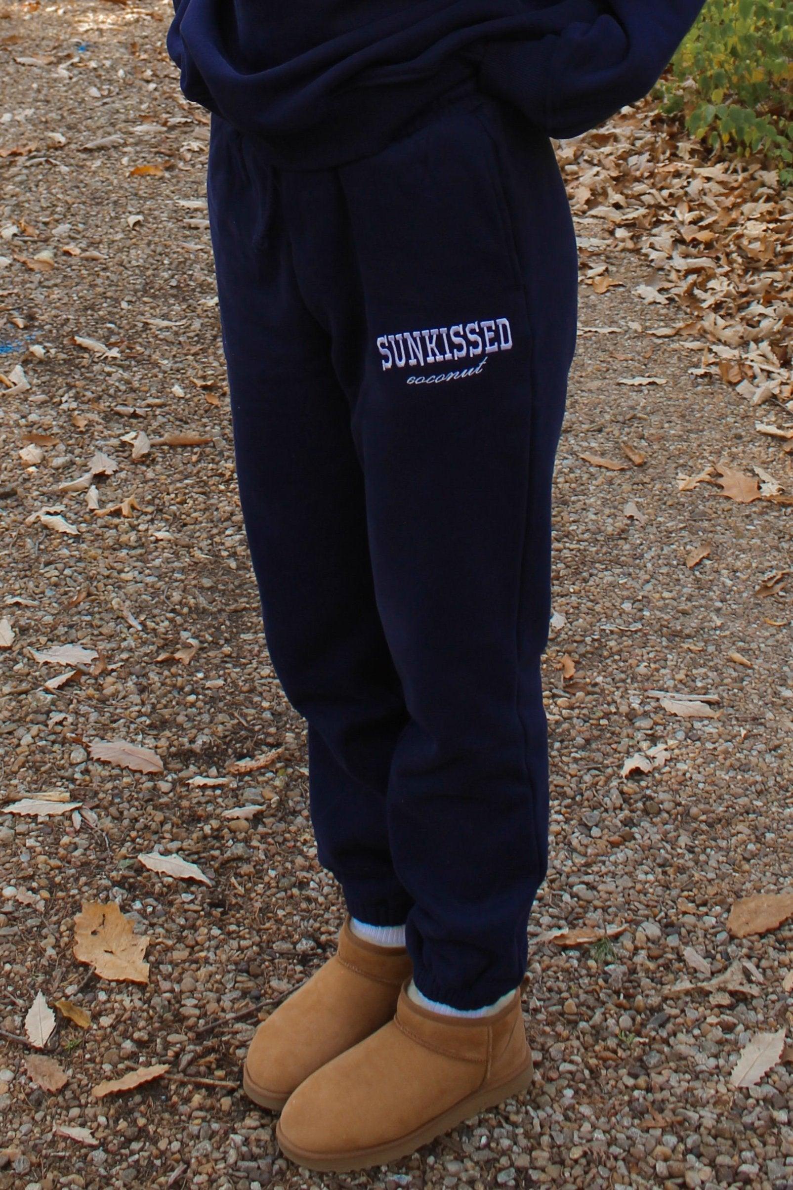 Navy Blue Yacht Club Jogger Sweatpants Product Image