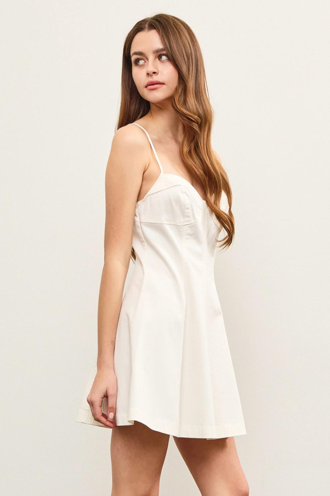 Sweetheart A-Line Denim Dress Product Image