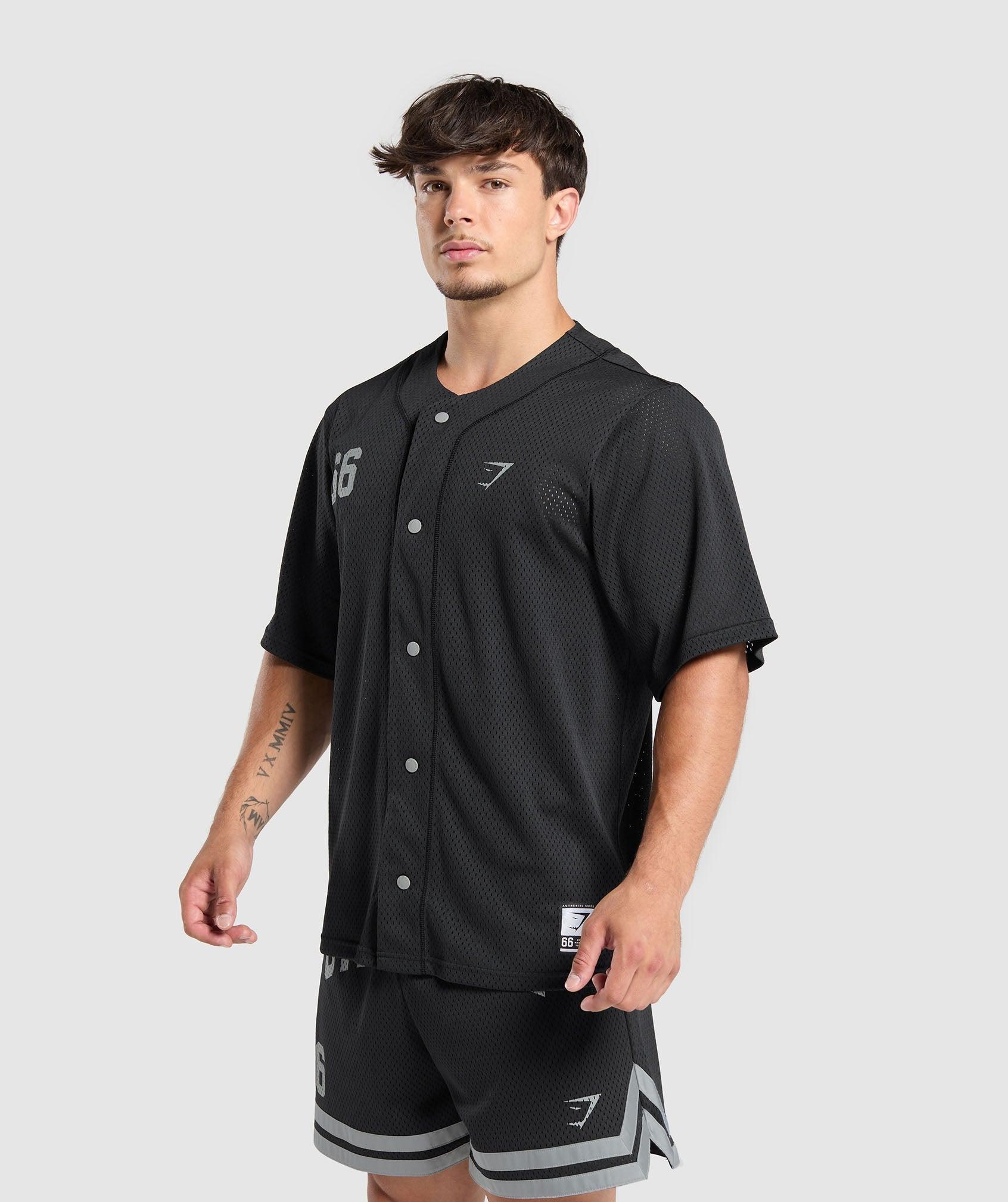 Gymshark Sports Jersey - Black Male Product Image