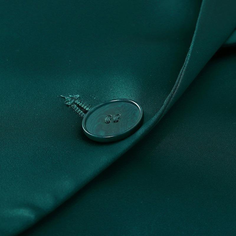 One Button Triacetate Women Blazer Product Image