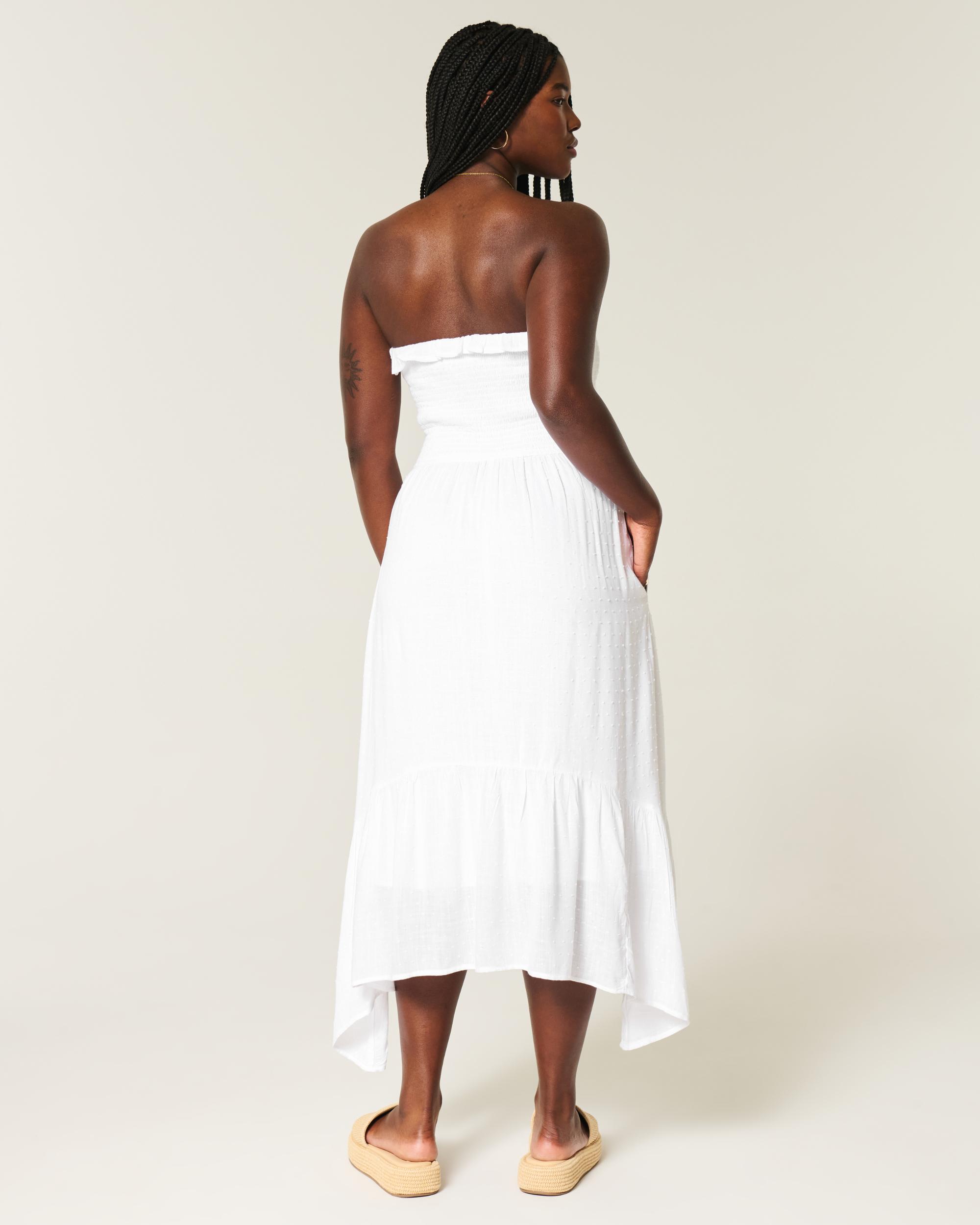 Strapless Smocked Maxi Dress Product Image