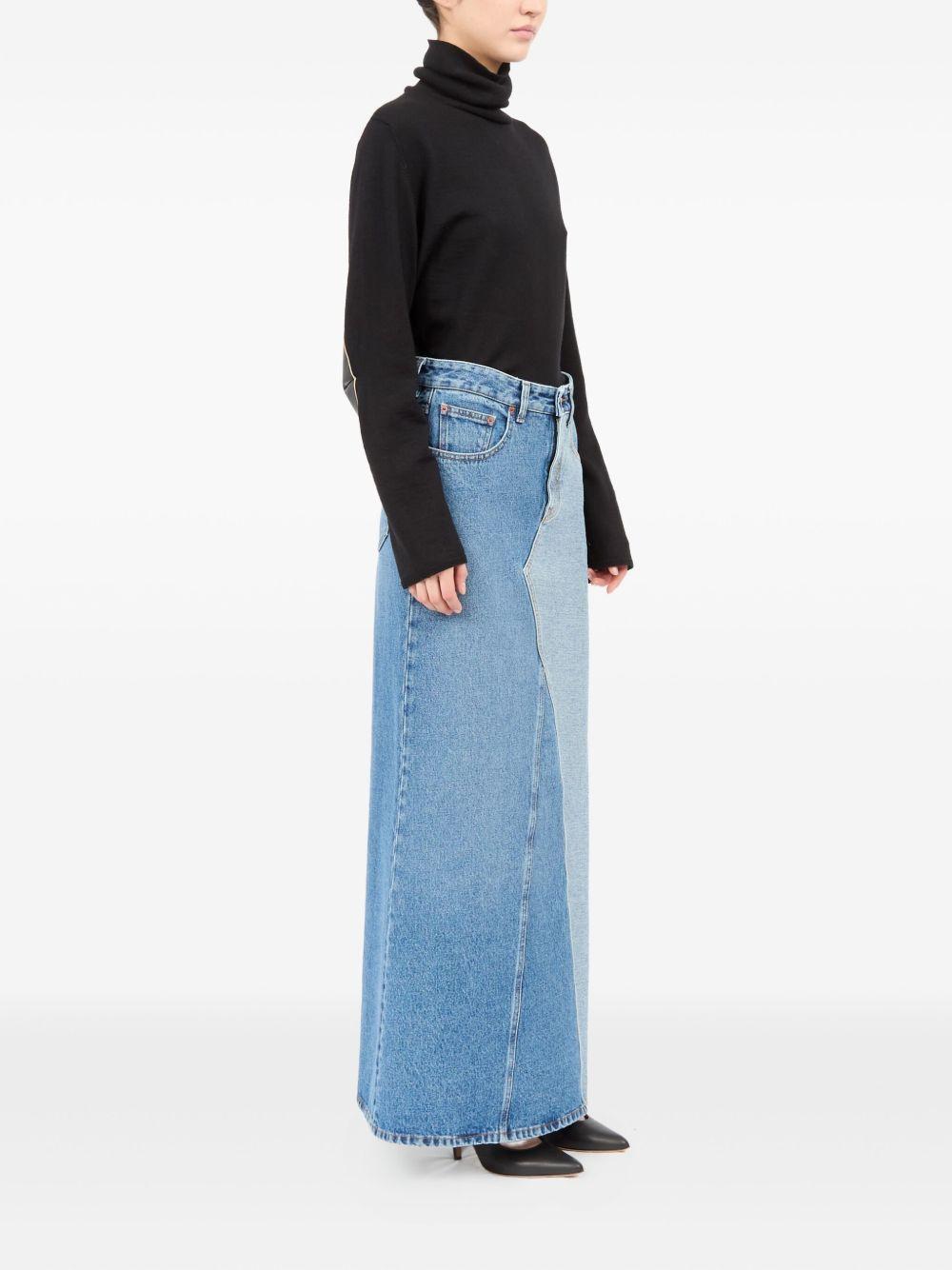 cotton denim skirt Product Image