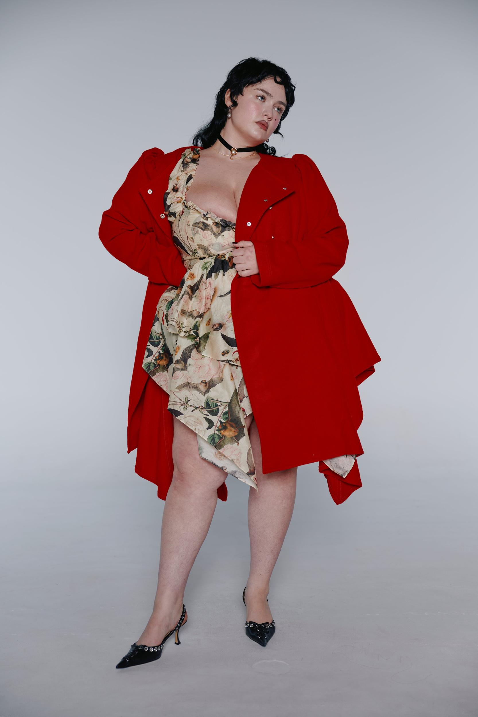 The Revolt Red Romantic Coat Product Image