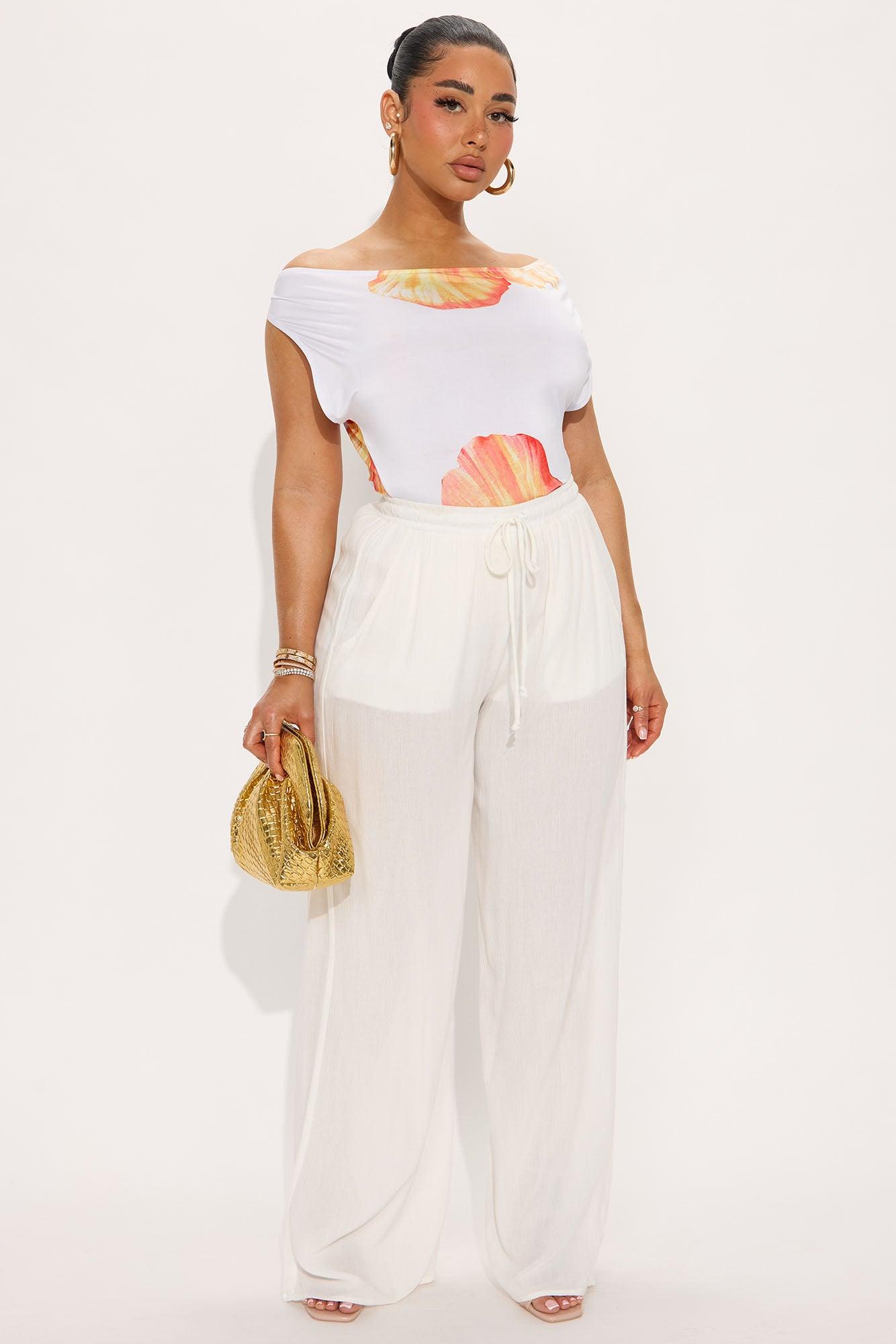 Resort Ready Off Shoulder Top - White/combo Product Image