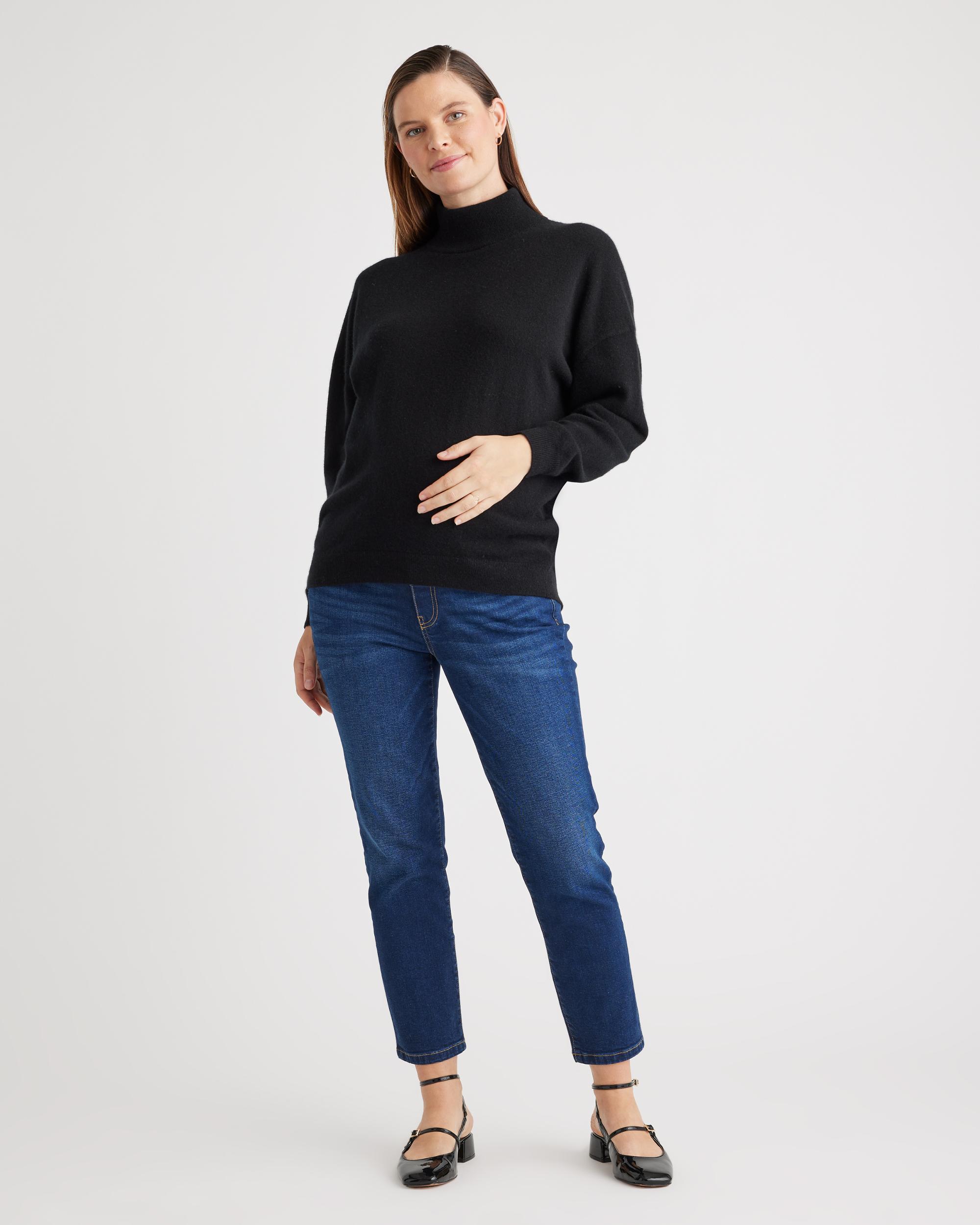Quince | Women's Mongolian Cashmere Maternity Turtleneck Sweater Size XL Product Image