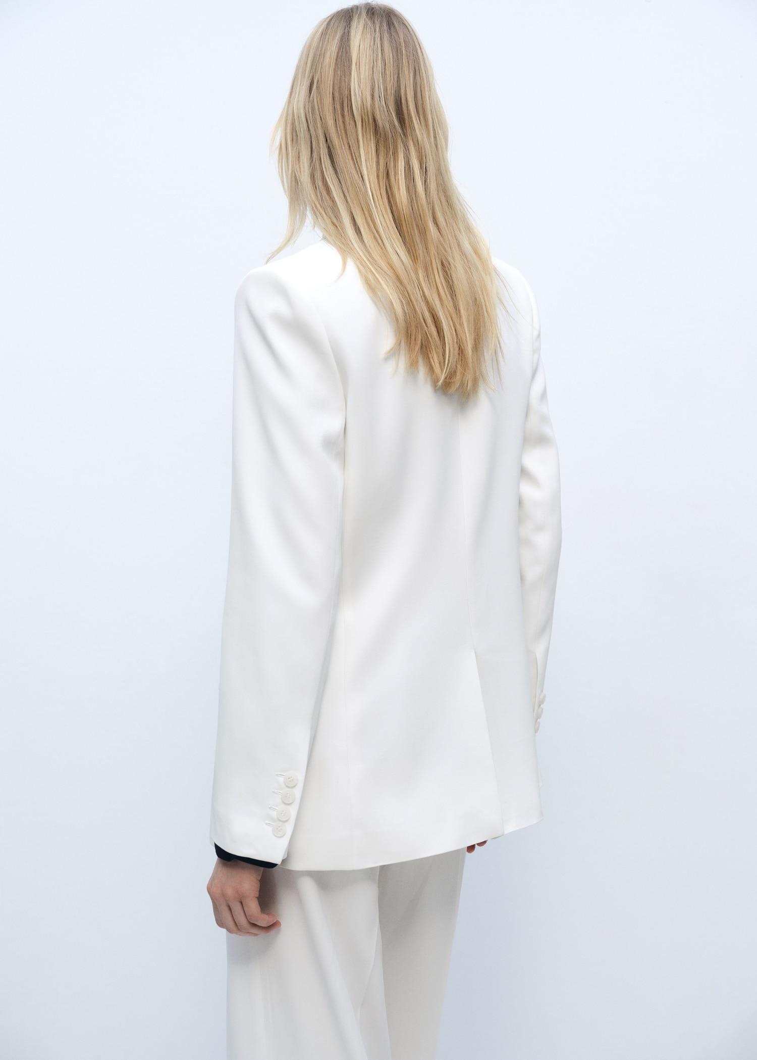 Straight button suit blazer - Women | MANGO USA Product Image