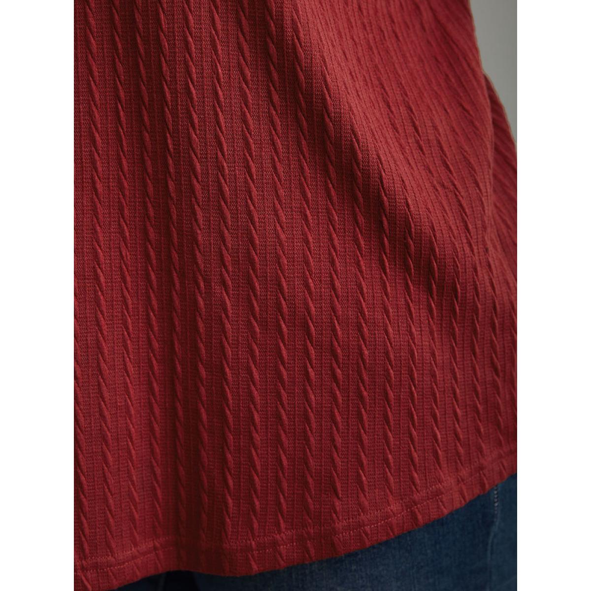 Plus Size Plain Texture Square Neck Tank Top Women Scarlet Casual Texture Square Neck Dailywear Tank Tops Camis BloomChic 12/L Product Image