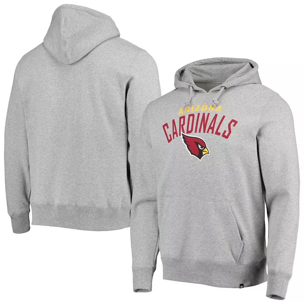 Men's '47 Heathered Gray Arizona Cardinals Outrush Headline Pullover Hoodie,  Product Image