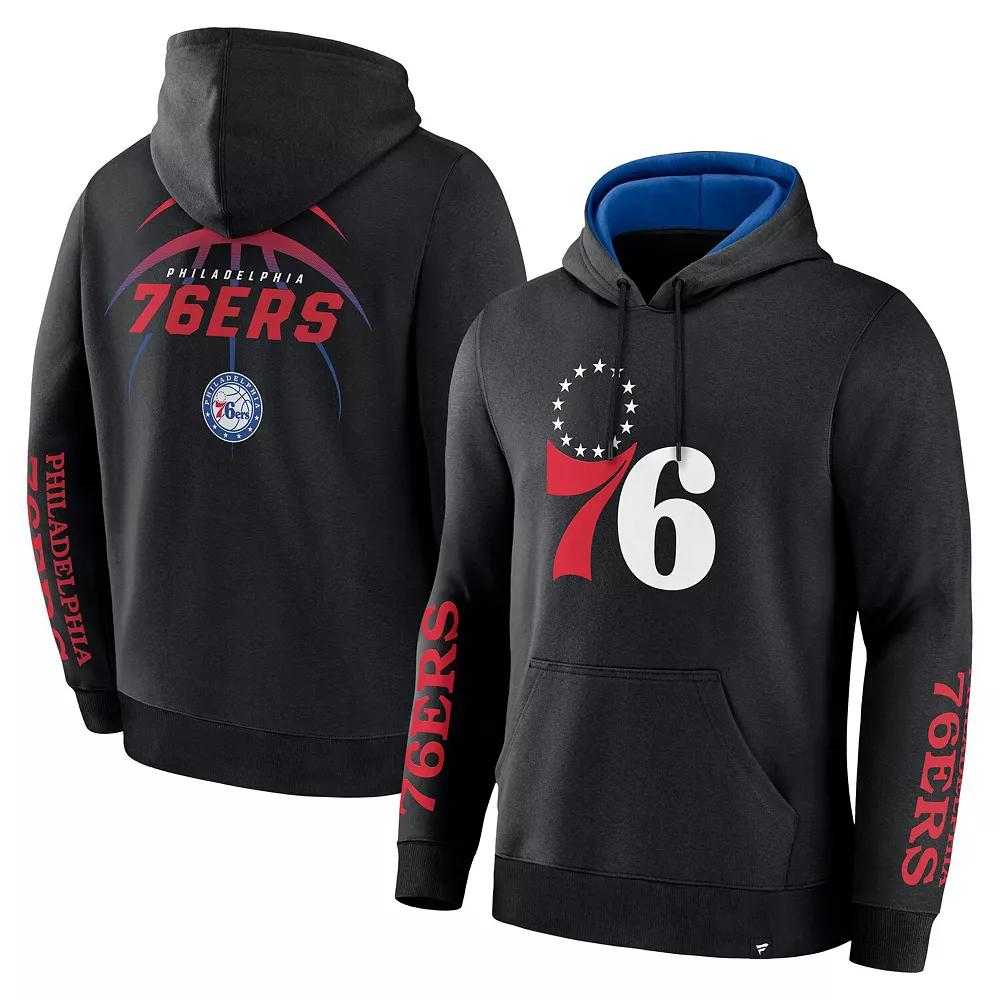 Men's Fanatics Black Philadelphia 76ers Legacy Guard Pullover Hoodie,  Product Image