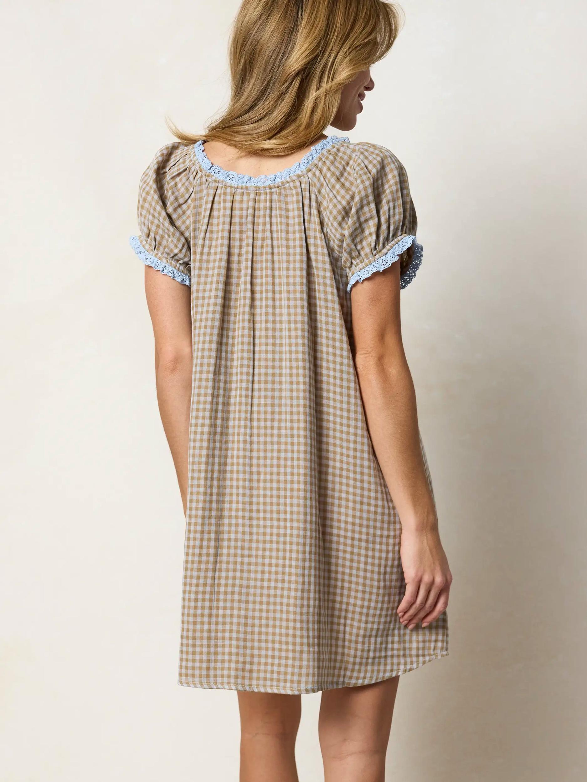 Sweet Nothings Embroidered Cotton Mini Dress Product Image