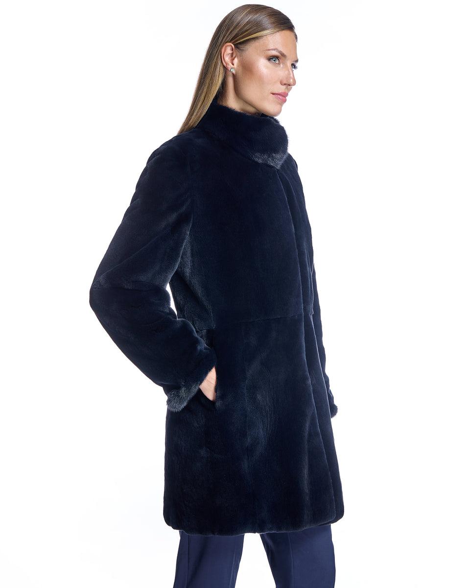 Reversible Plucked Mink Coat Product Image