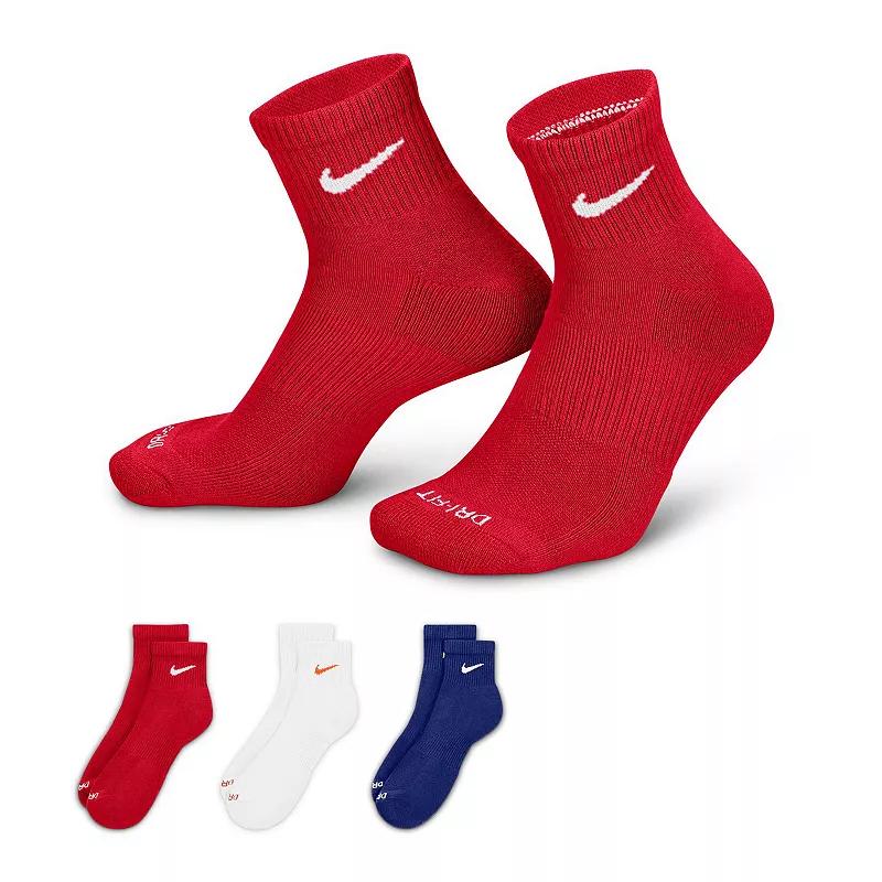 Nike Mens Everyday Plus Cushioned Training Ankle Socks (3 Pairs) | SX6890-996 Product Image