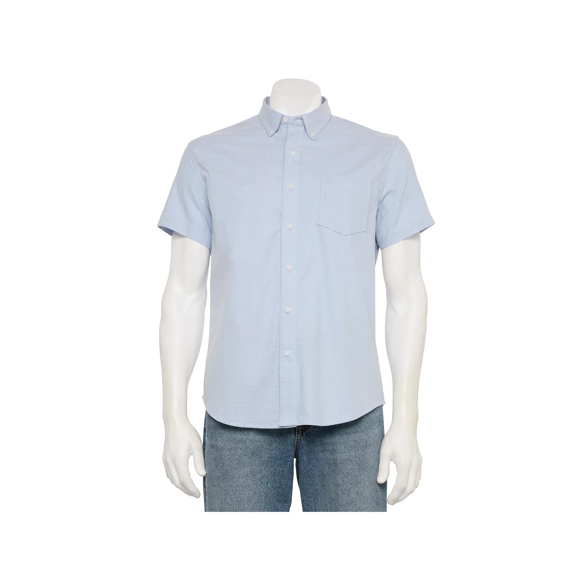 Men's Sonoma Goods For Life® Adaptive Short Sleeve Perfect Length Shirt,  Product Image