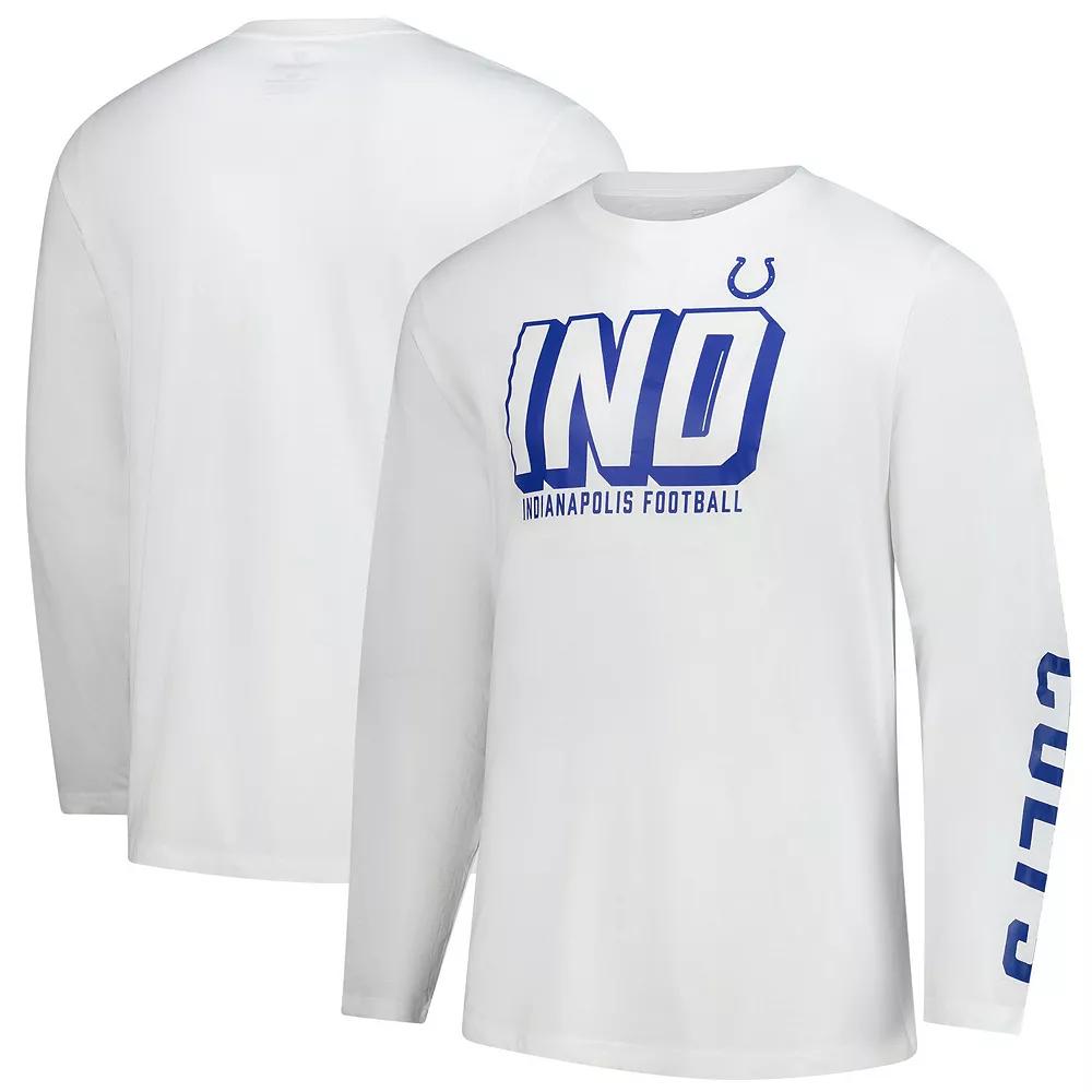 Men's Fanatics  White Indianapolis Colts Long Sleeve T-Shirt, Size: Small Product Image