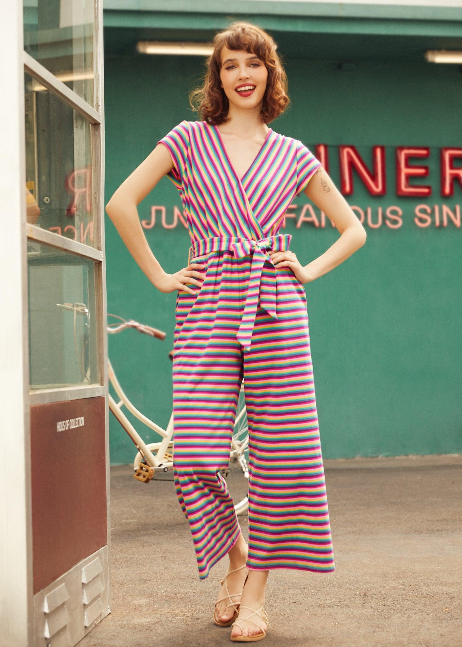 The Twist & Stripe Jumpsuit Product Image