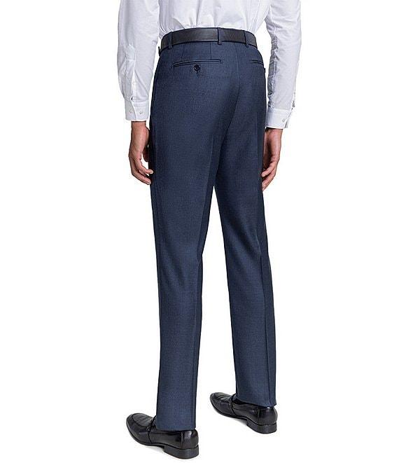 Santorelli Loro Piana® Modern Fit Flat Front Dress Pants Product Image
