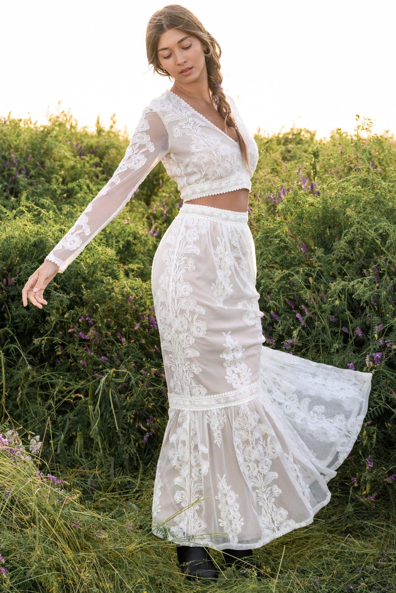 Arissa Embroidered Maxi Skirt Product Image