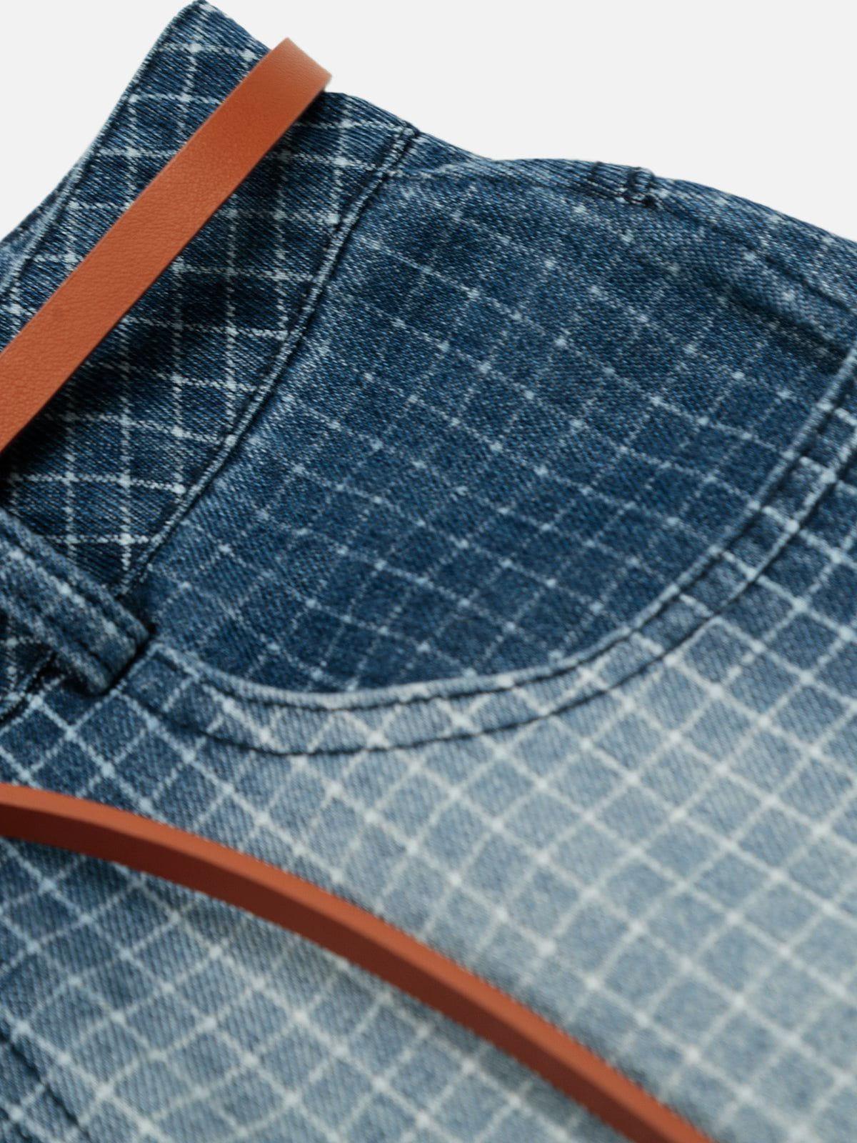 Aelfric Eden Vintage Plaid Washed Longline Jorts Product Image