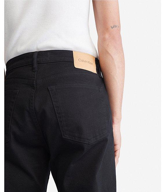 Calvin Klein Standard Straight Fit Stretch Denim Jeans Product Image