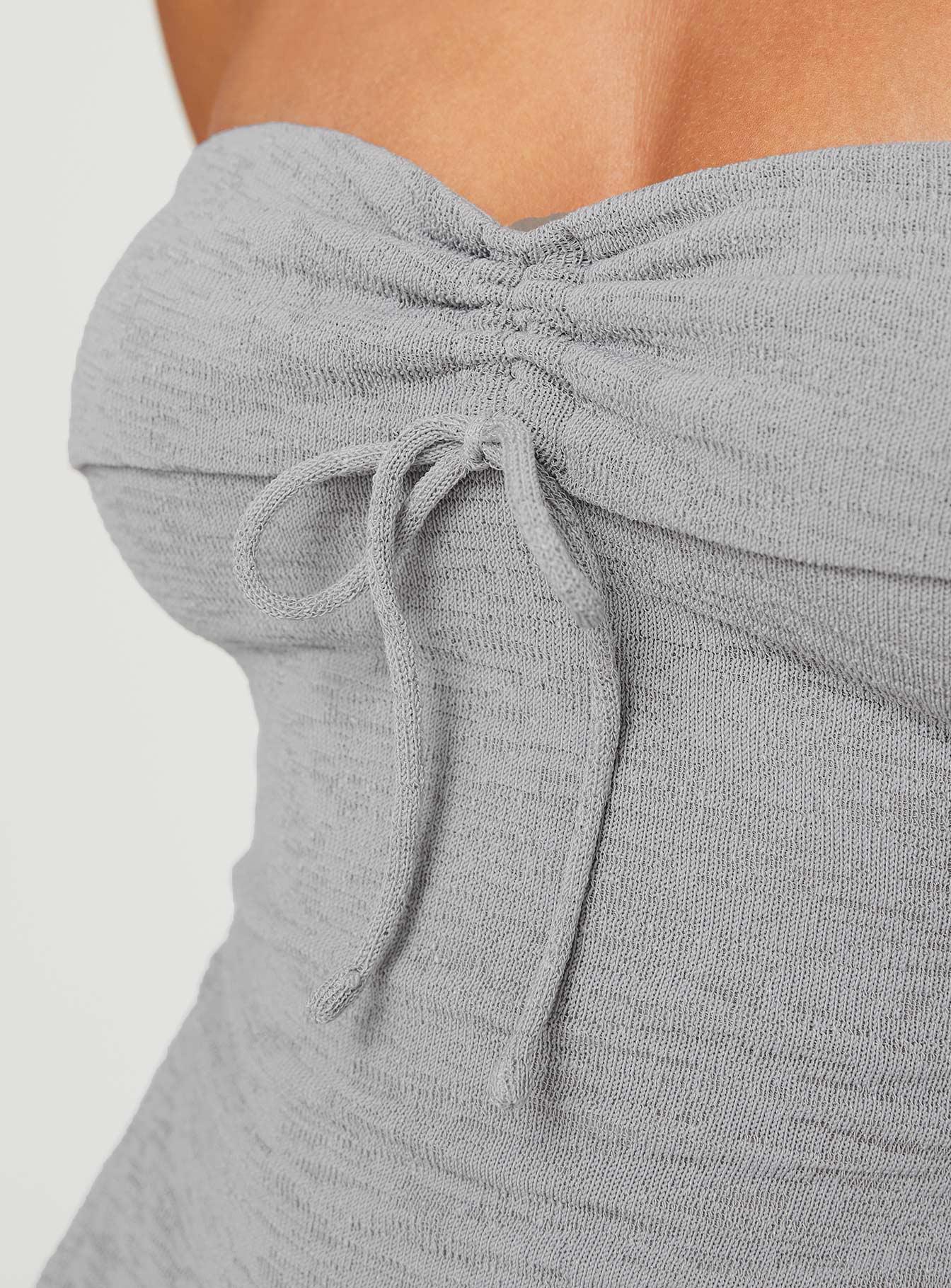 Laurenita Longline Tube Top Grey Product Image