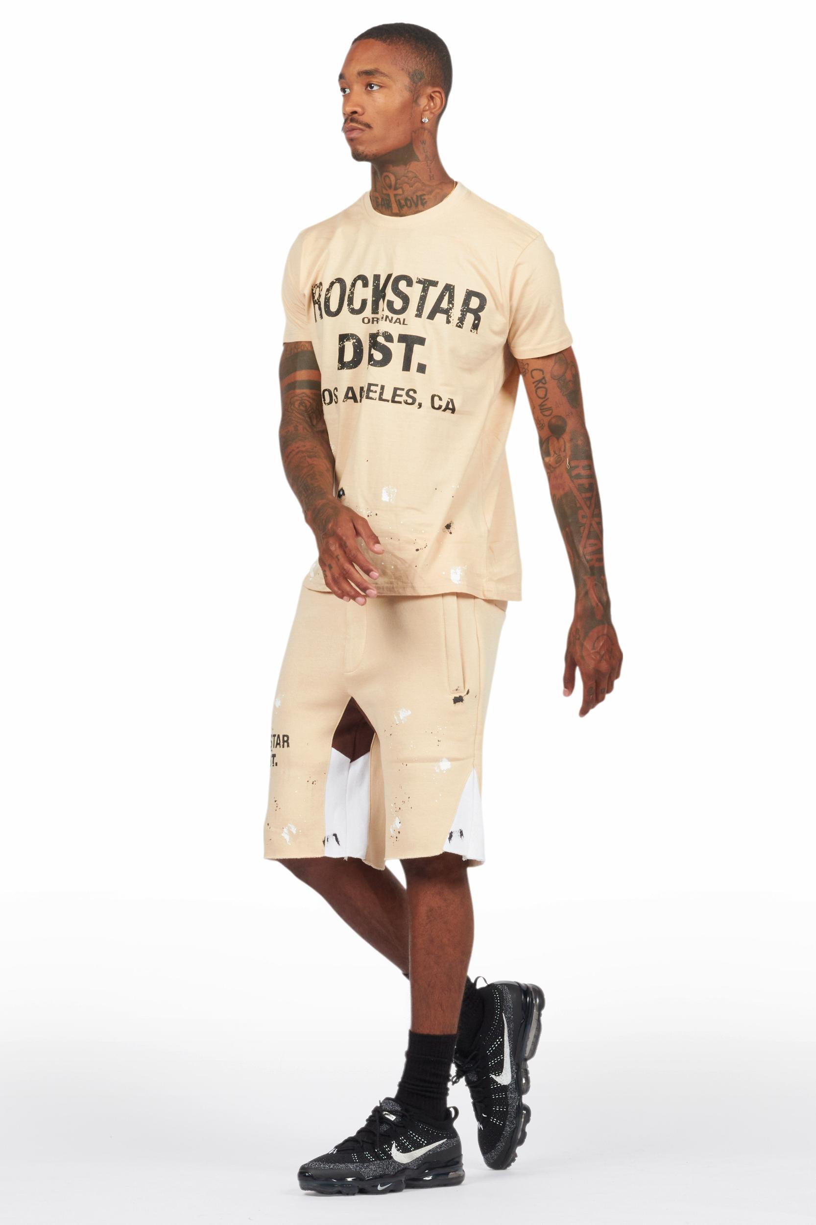 Scottie Beige Painter T-Shirt/Short Set Male Product Image