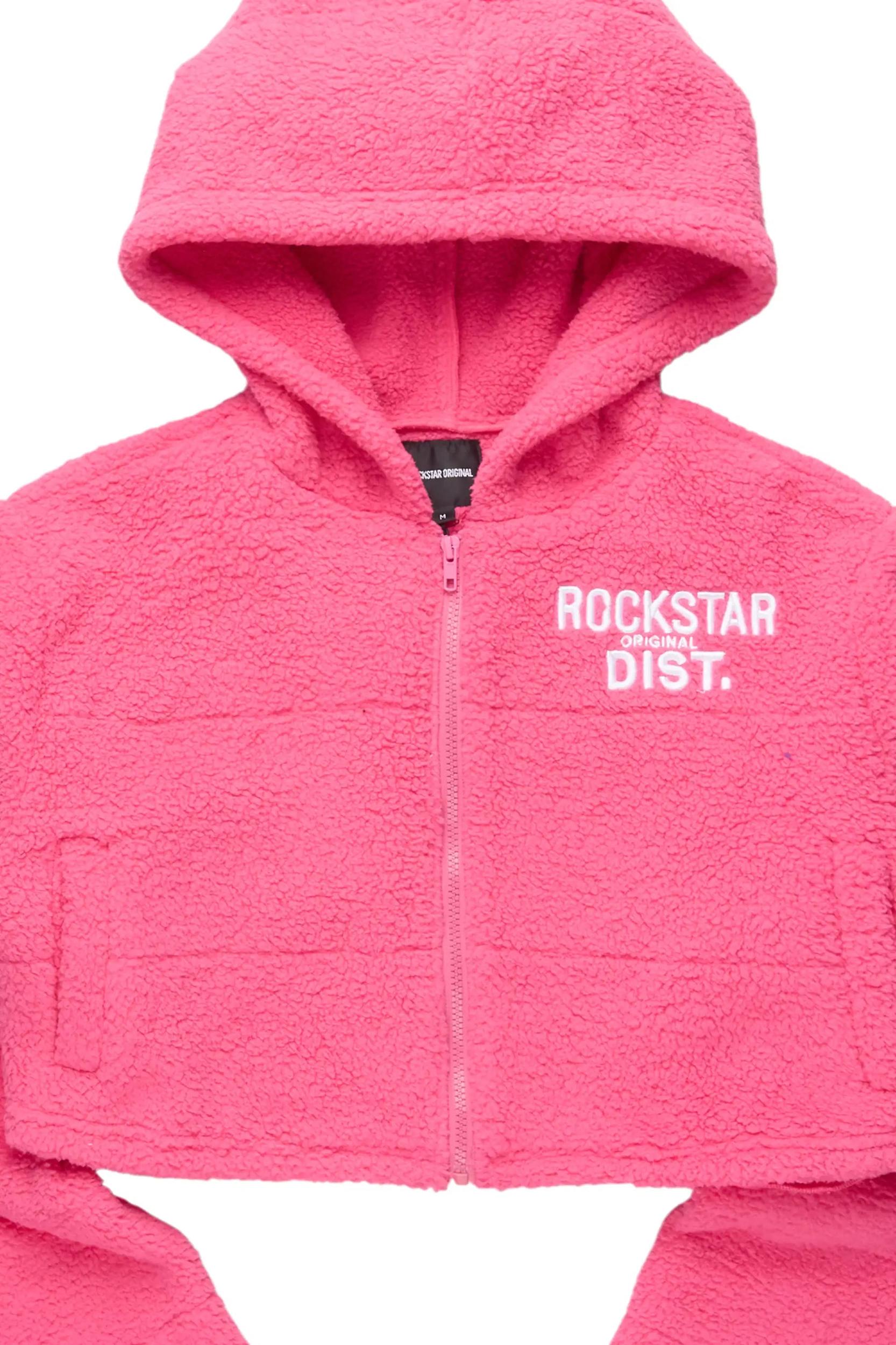 Kimani Hot Pink Sherpa Jacket Female Product Image