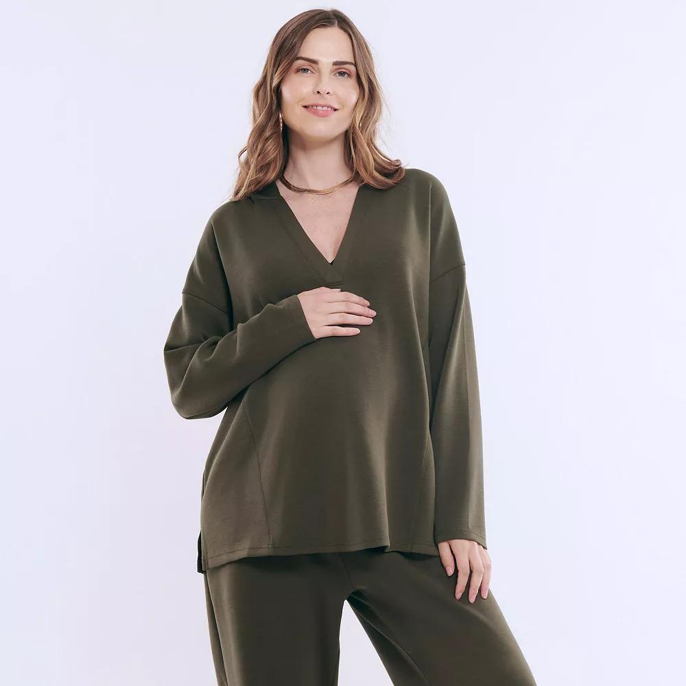 Maternity Motherhood® Cozy Hoodie, Women's, Size: XXL-MAT, Winter White Product Image