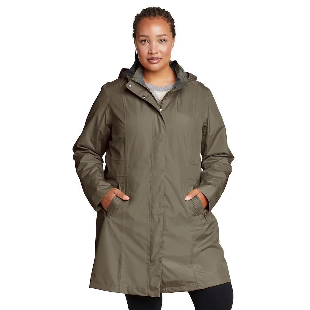 Plus Size Eddie Bauer Girl On The Go Trench Coat, Women's, Size: 2XL, Sprig Product Image