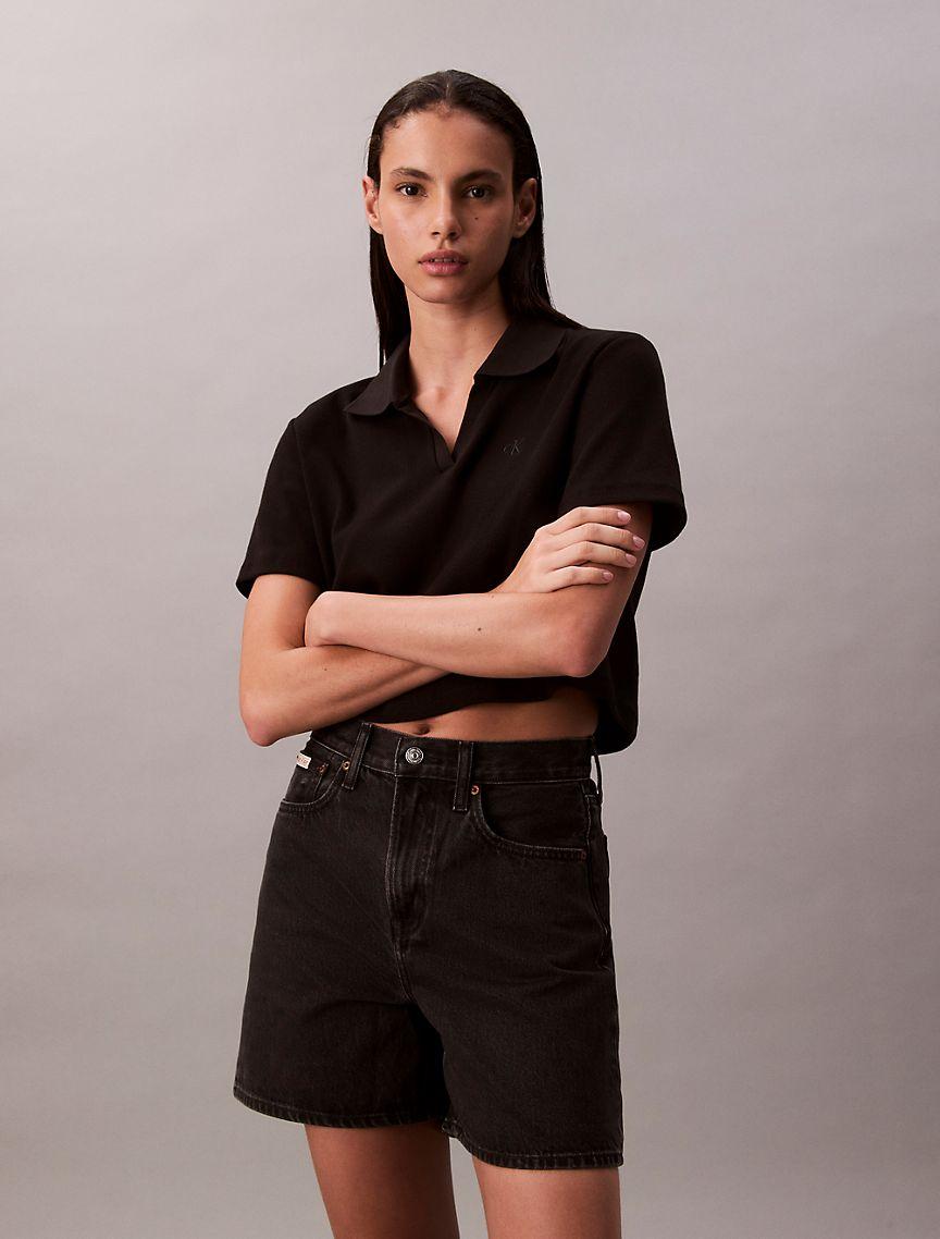 A-Line Denim Shorts Product Image