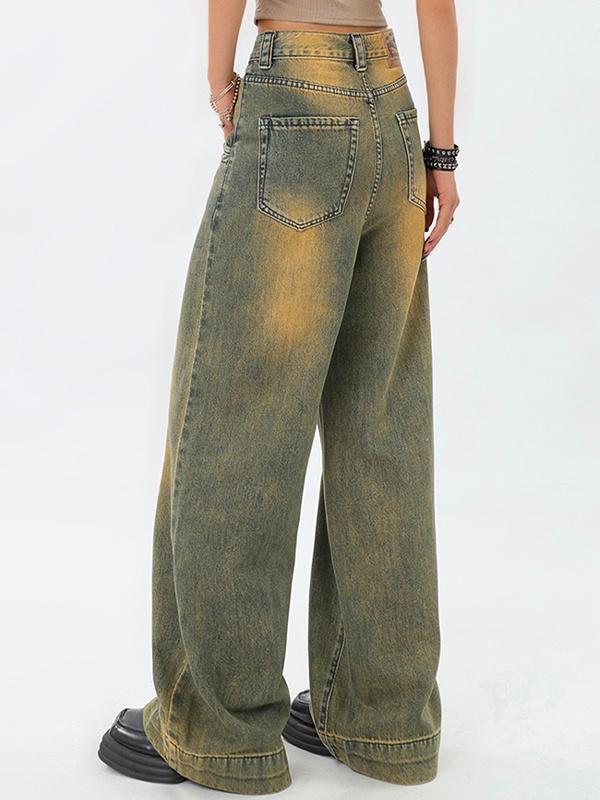 Distressed Denim Loose Boyfriend Jean Product Image