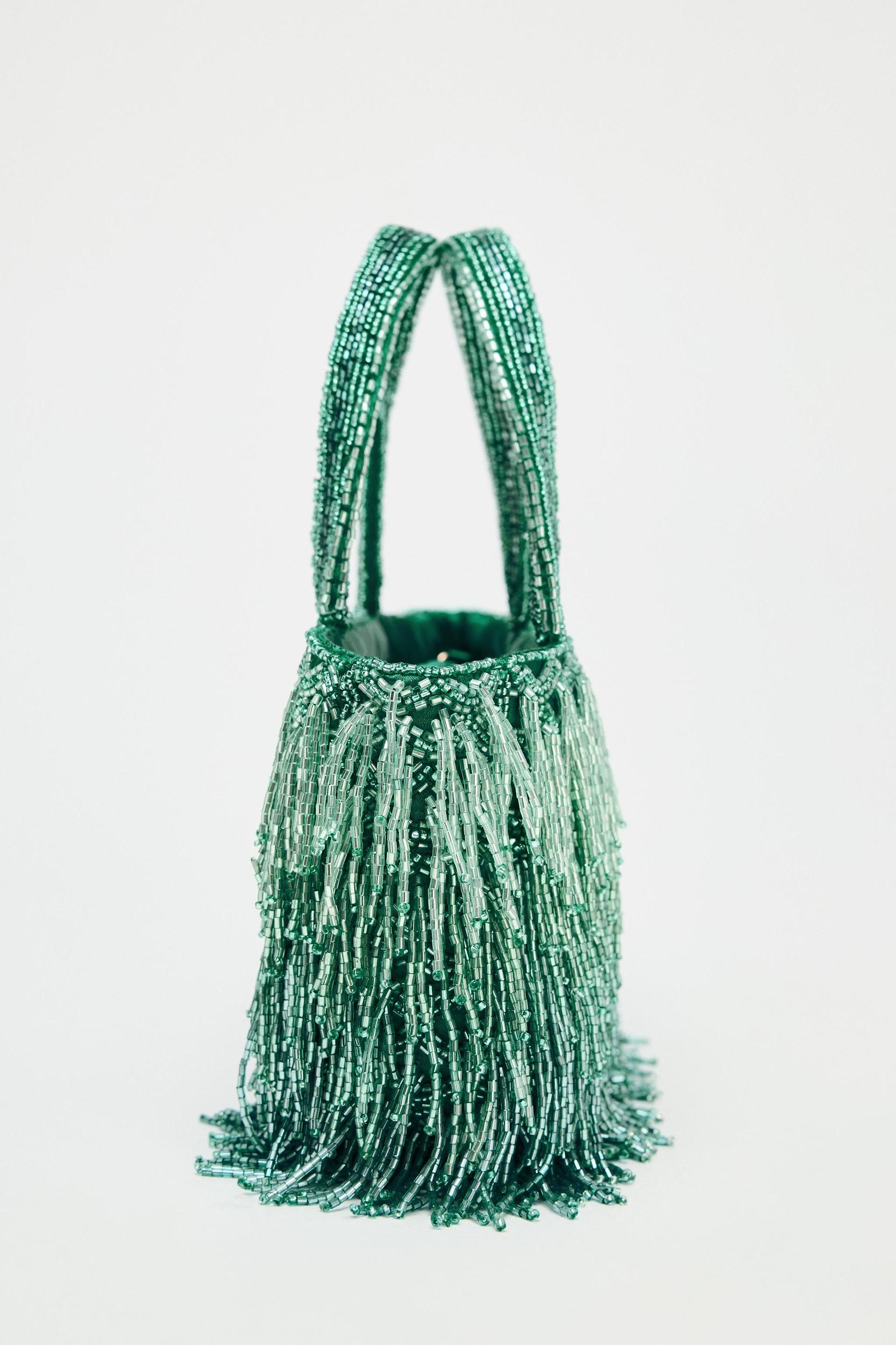 RHINESTONE FRINGE BAG Product Image