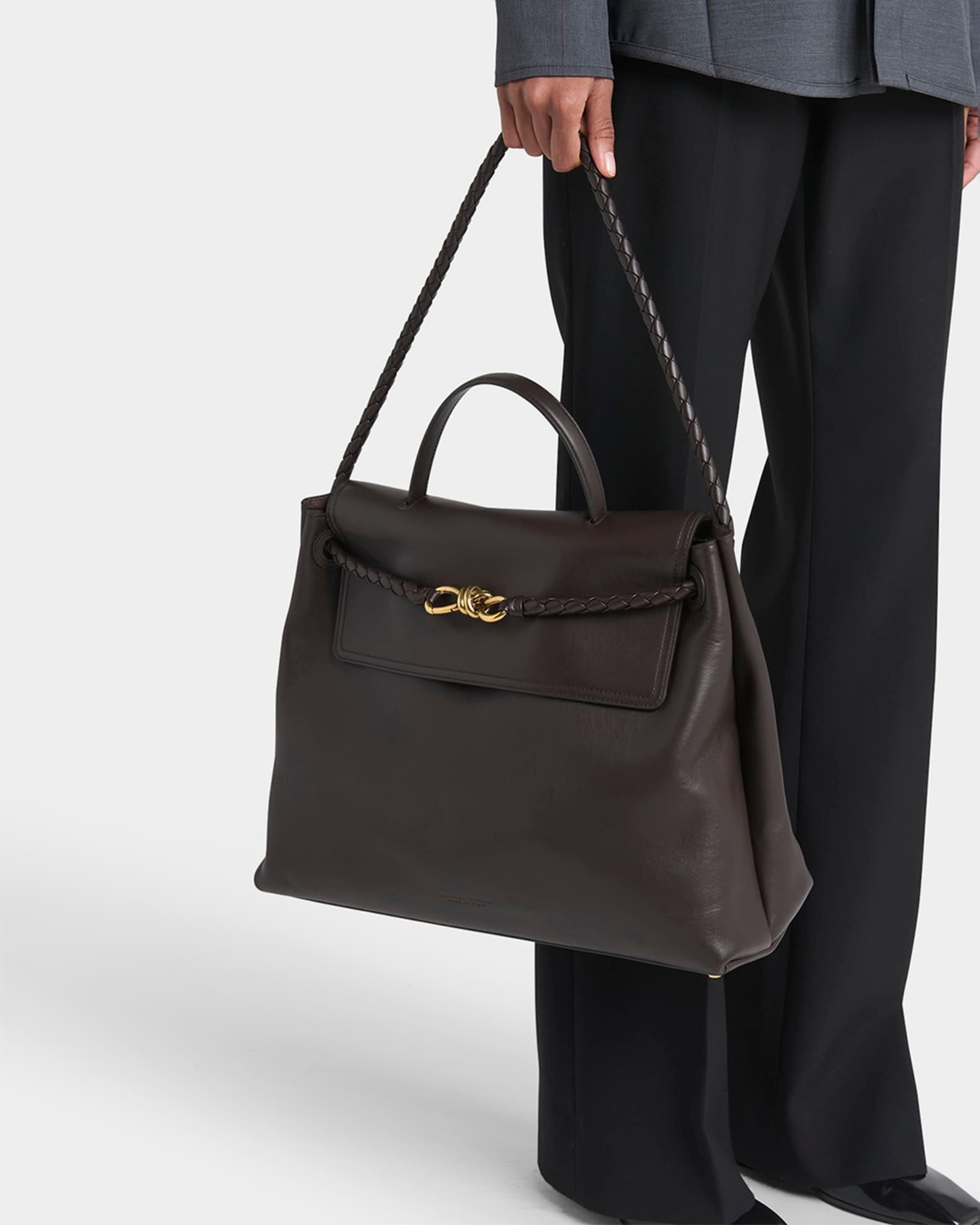 Andiamo Large Leather Top-Handle Bag Product Image