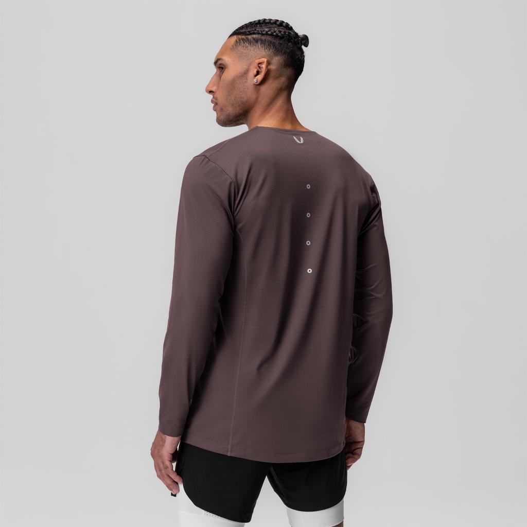 0907. AeroSilver® Training Long Sleeve - Space Grey "Space Bracket" Product Image