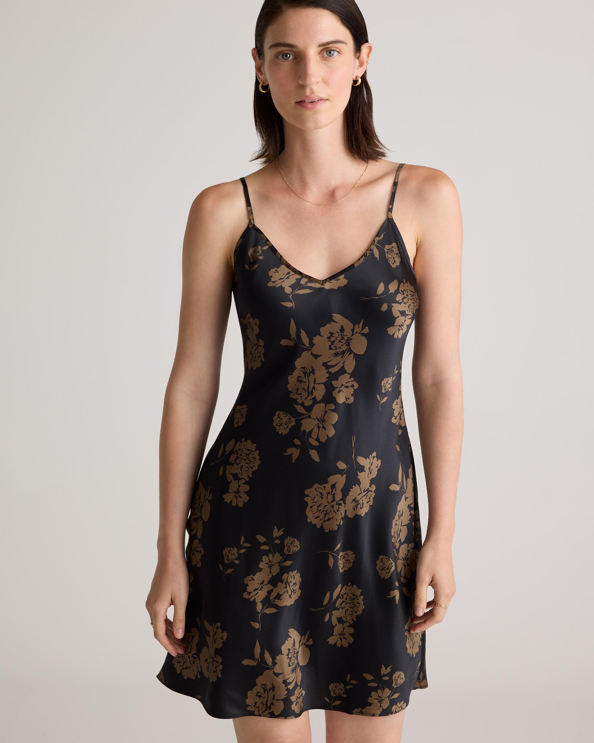 Quince | Women's Mini Slip Dress Silk Product Image