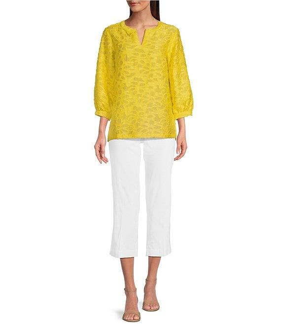 Ali Miles Flat Front Stretch Ponte Pants Product Image