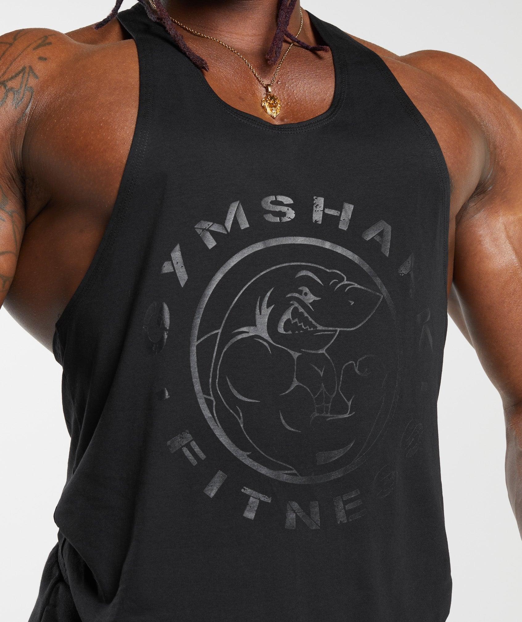 Gymshark Legacy Stringer - Black Male Product Image
