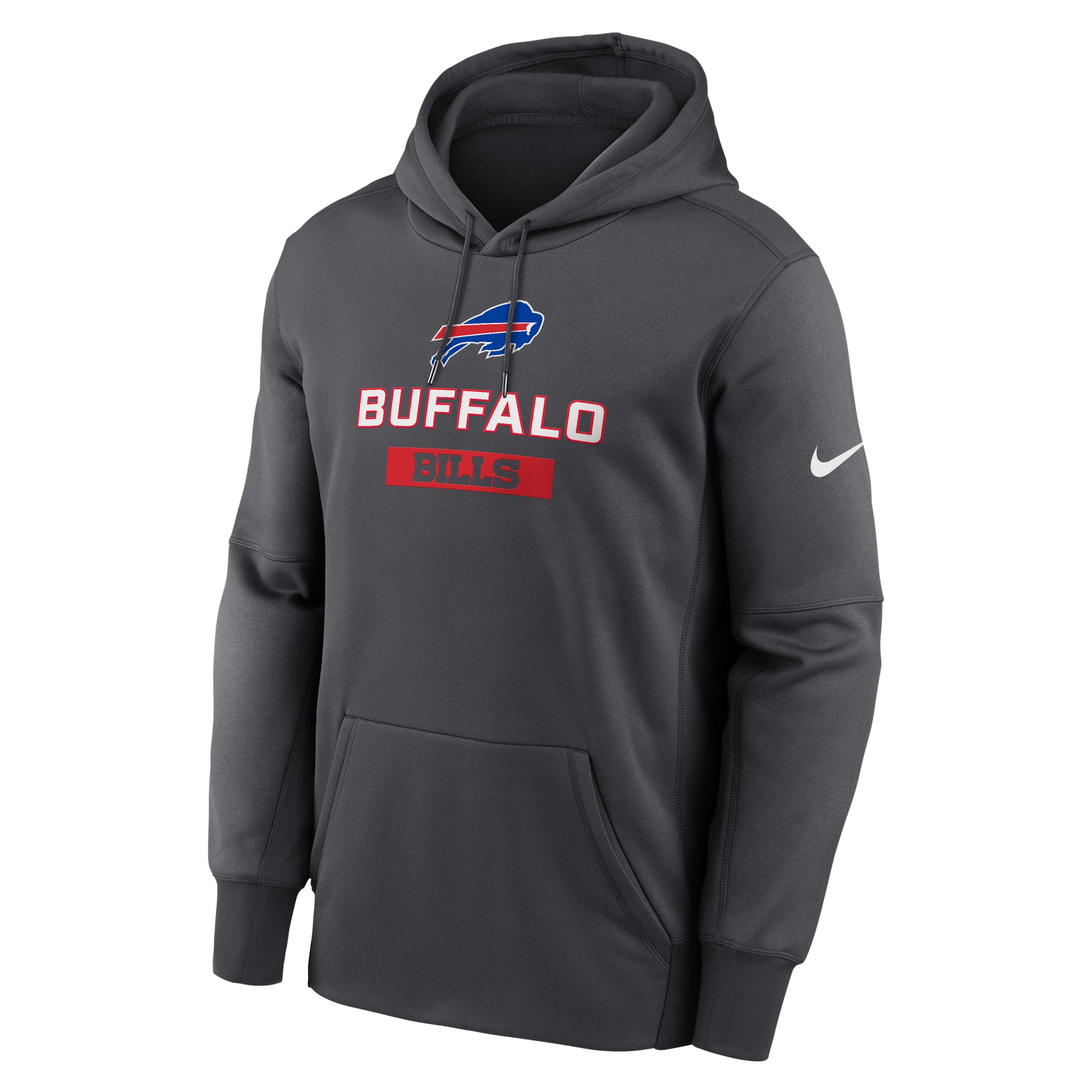 Mens Buffalo Bills Toss Sweep Mens Nike Therma NFL Pullover Hoodie | NKAQ06F81-WQA Product Image