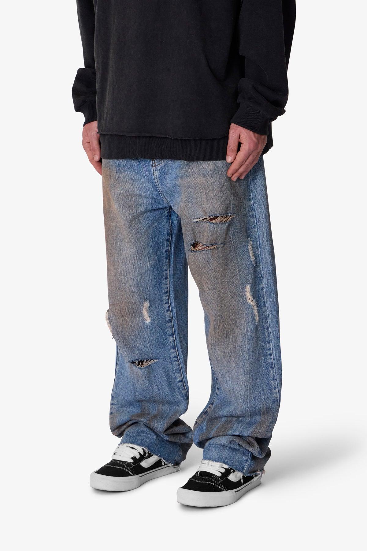 Ultra Baggy Ran Over Denim - Blue Product Image