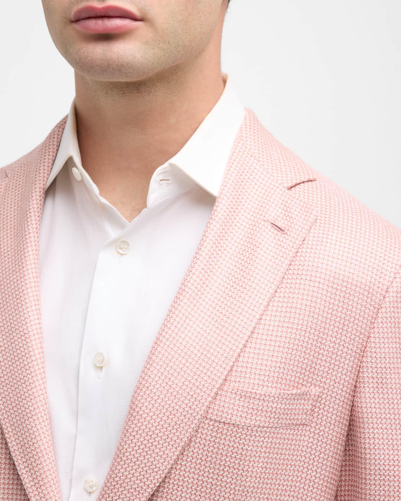 Men's Silk-Wool Houndstooth Sport Coat Product Image