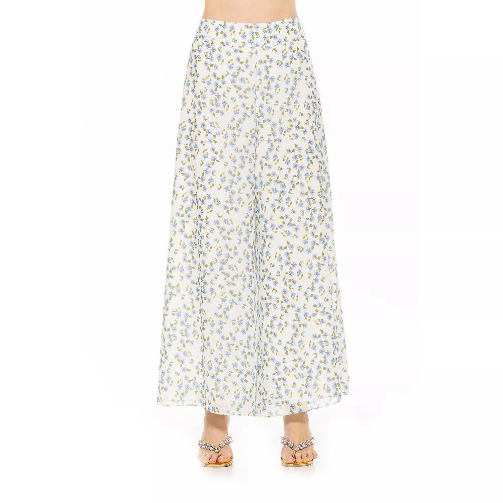 Women's ALEXIA ADMOR Imogen Wide Leg Chiffon Pants,  Product Image