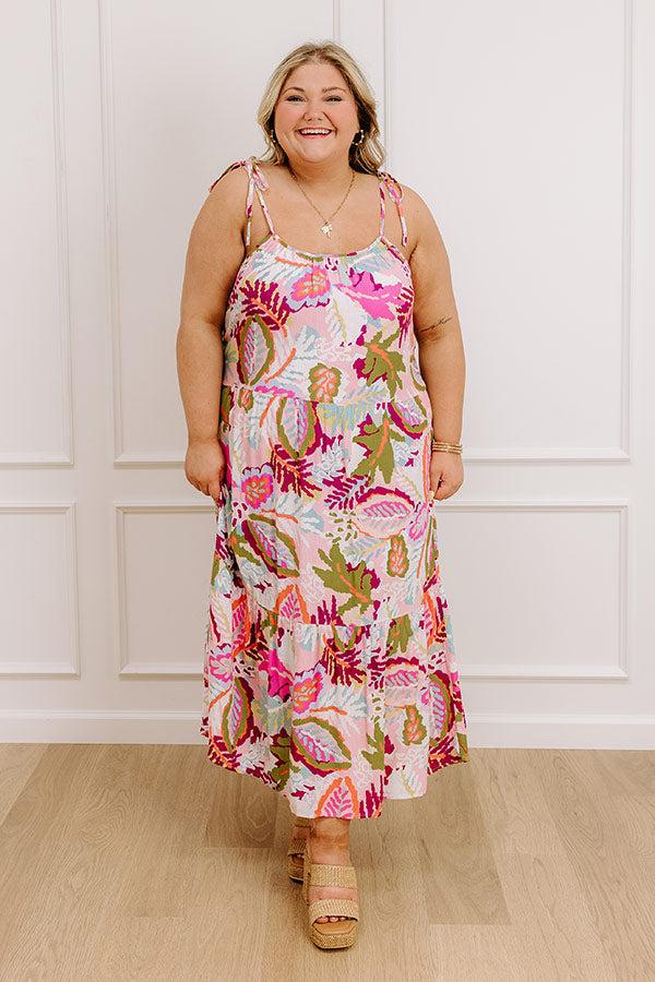 Tropical Dreams Midi Dress Curves Product Image
