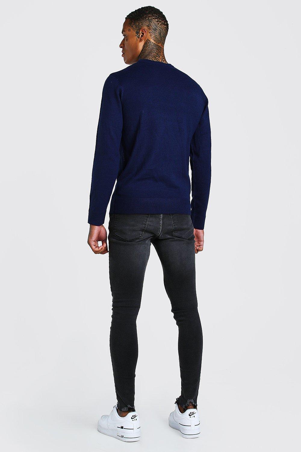 Peng Christmas Sweater | boohooMAN USA Product Image