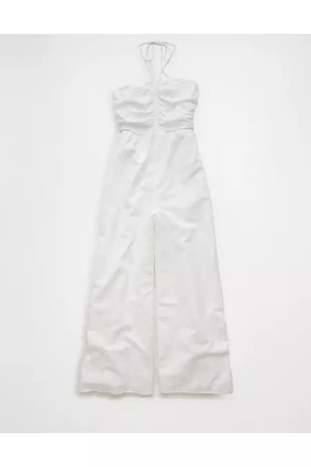 AE Cut-Out Halter Jumpsuit Womens Product Image