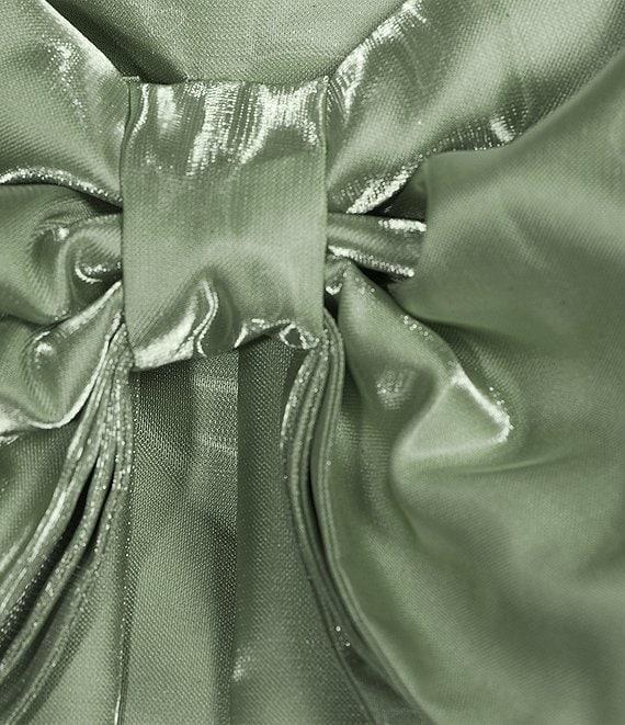 B. Darlin Spaghetti Strap Square Neck Band Party Dress Product Image