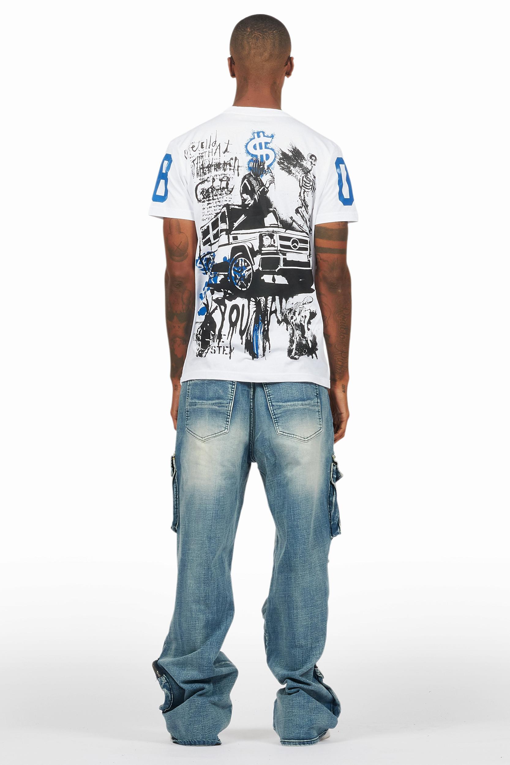 Velo Blue Baggy Fit Jean Male Product Image