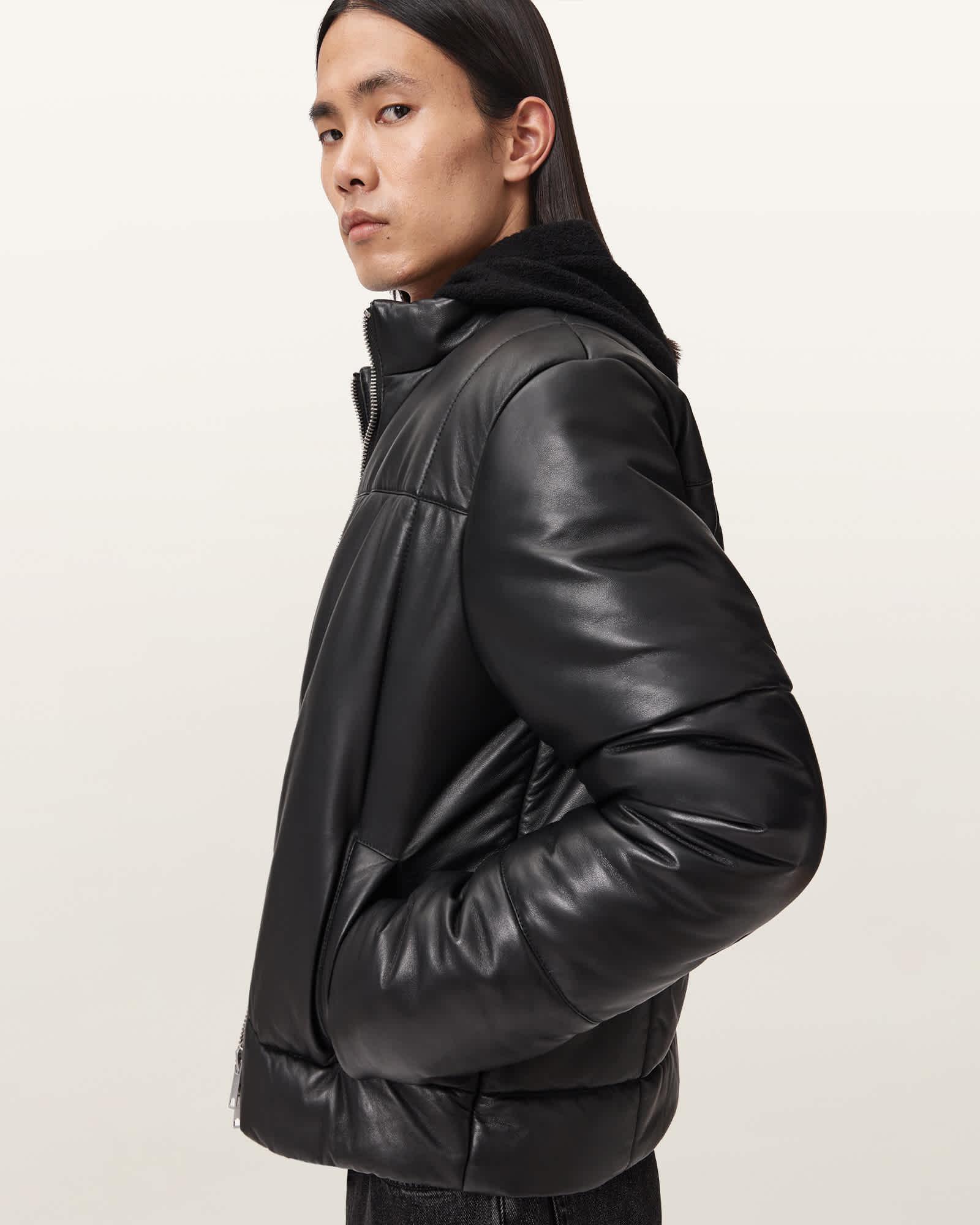 Furse Boxy Puffer Jacket Black | ALLSAINTS US Product Image