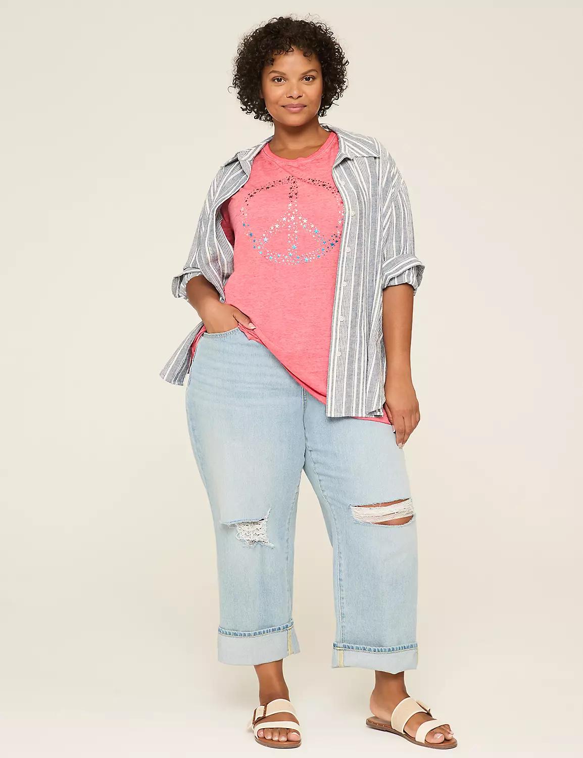 Americana Peace Sign Graphic Tee Product Image