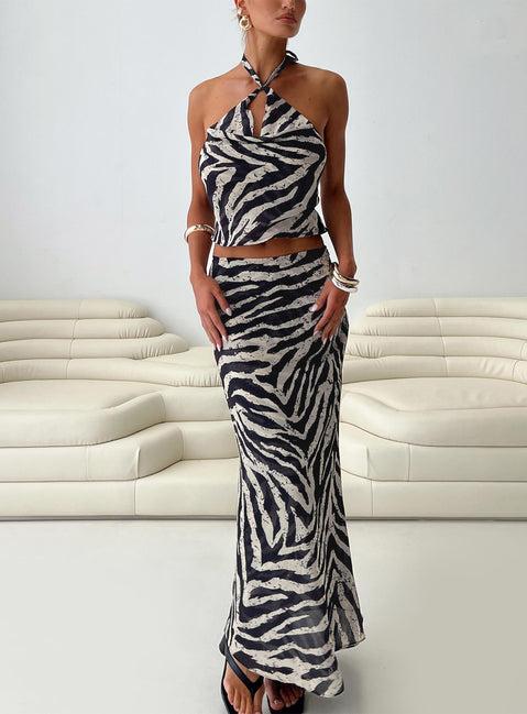 Eleganza Top Zebra Product Image