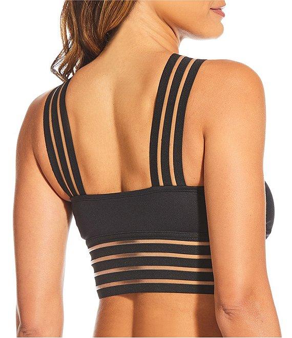 Gibson & Latimer Illusion Solid Banded High Waisted Swim Bottom Product Image